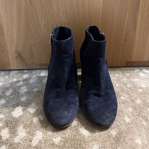 Loeffler Randall Suede Whipstitch Trim Boots